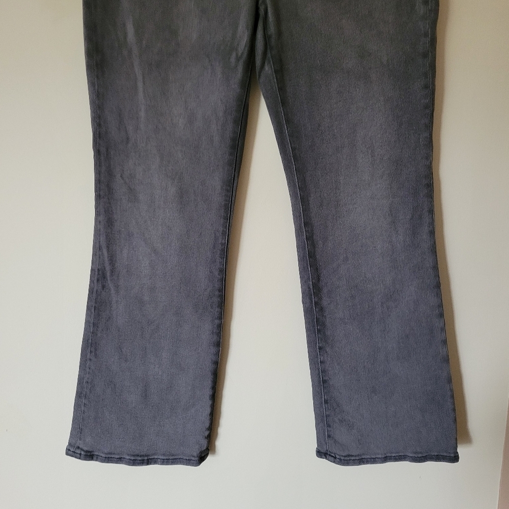 Madewell Perfect Vintage Flare Crop Jeans Grey Denim Size 27 - Picture 7 of 10